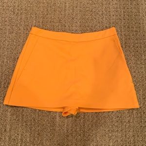 ZARA MARIGOLD MINI SKORT WITH POCKETS